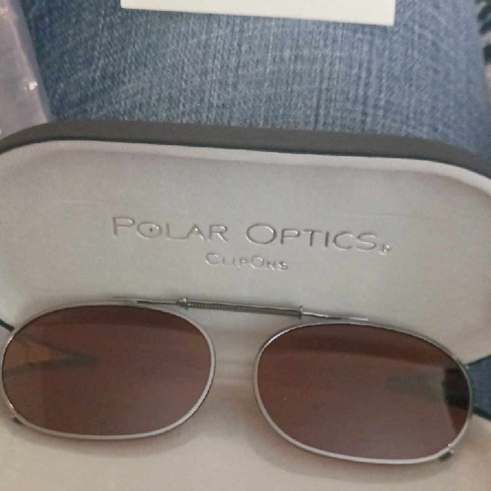 Women’s Brown Lens Clip-On Sunglasses